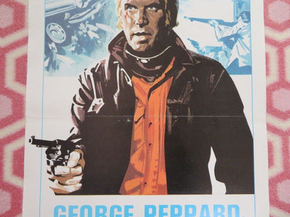 AGENTE NEWMAN ITALIAN LOCANDINA (27.5"x 13.5") POSTER GEORGE PEPPARD 1974 - Rendezvous Cinema