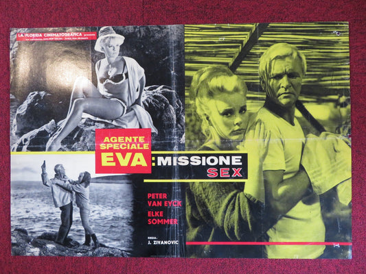 AGENTE SPECIALE EVA: MISSIONE SEX - A ITALIAN FOTOBUSTA POSTER ELKE SOMMER 1963 - Rendezvous Cinema