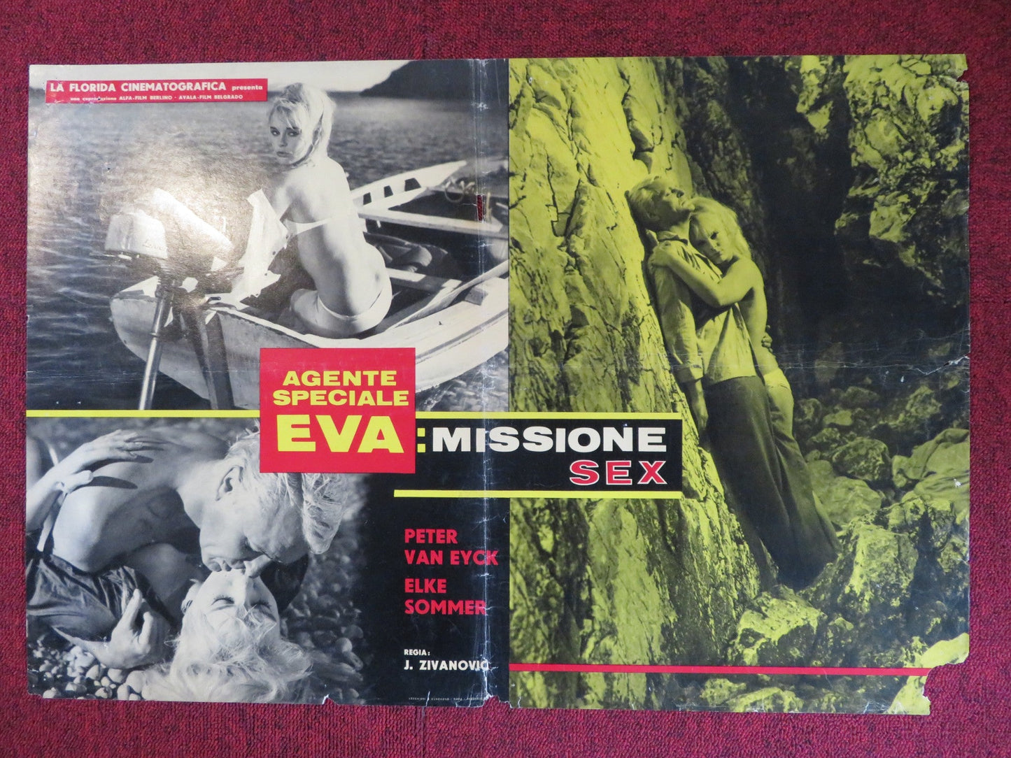 AGENTE SPECIALE EVA: MISSIONE SEX - B ITALIAN FOTOBUSTA POSTER ELKE SOMMER 1963 - Rendezvous Cinema