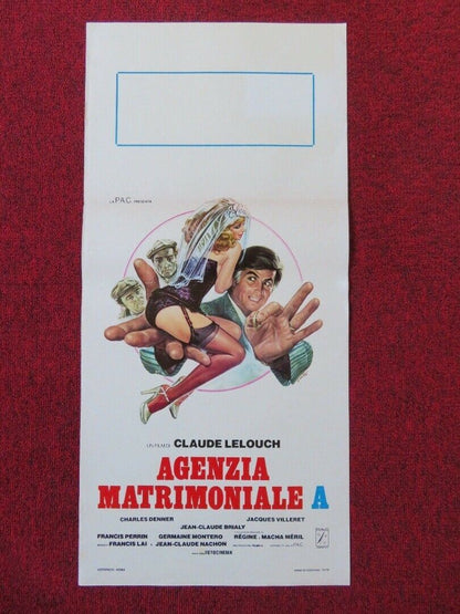 AGENZIA MATRIMONIAGLE A ITALIAN LOCANDINA (27.5"x13") POSTER CHARLES DENNER 1978 - Rendezvous Cinema