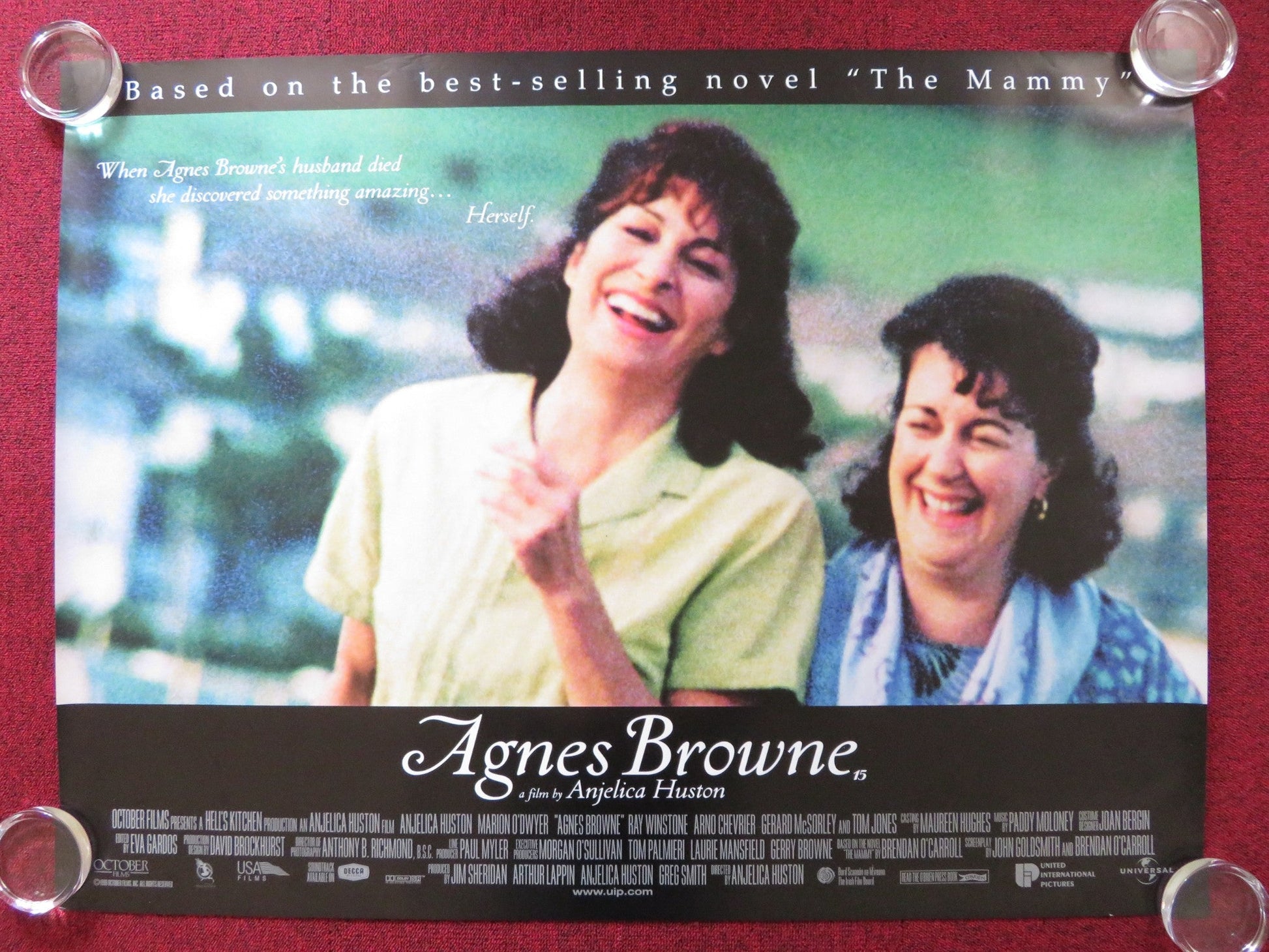 AGNES BROWNE UK QUAD (30"x 40") ROLLED POSTER ANJELICA HUSTON M. O'DWYER 1999 - Rendezvous Cinema