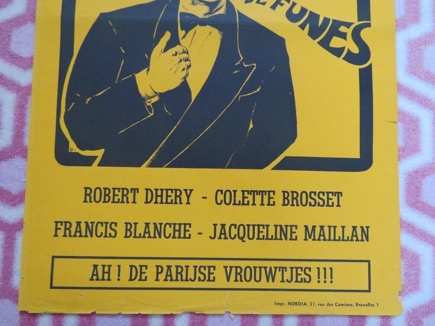 AH! LES BELLES BACCHANTES BELGIUM (21.5"x13") POSTER ROBERT DHERY 1954 - Rendezvous Cinema