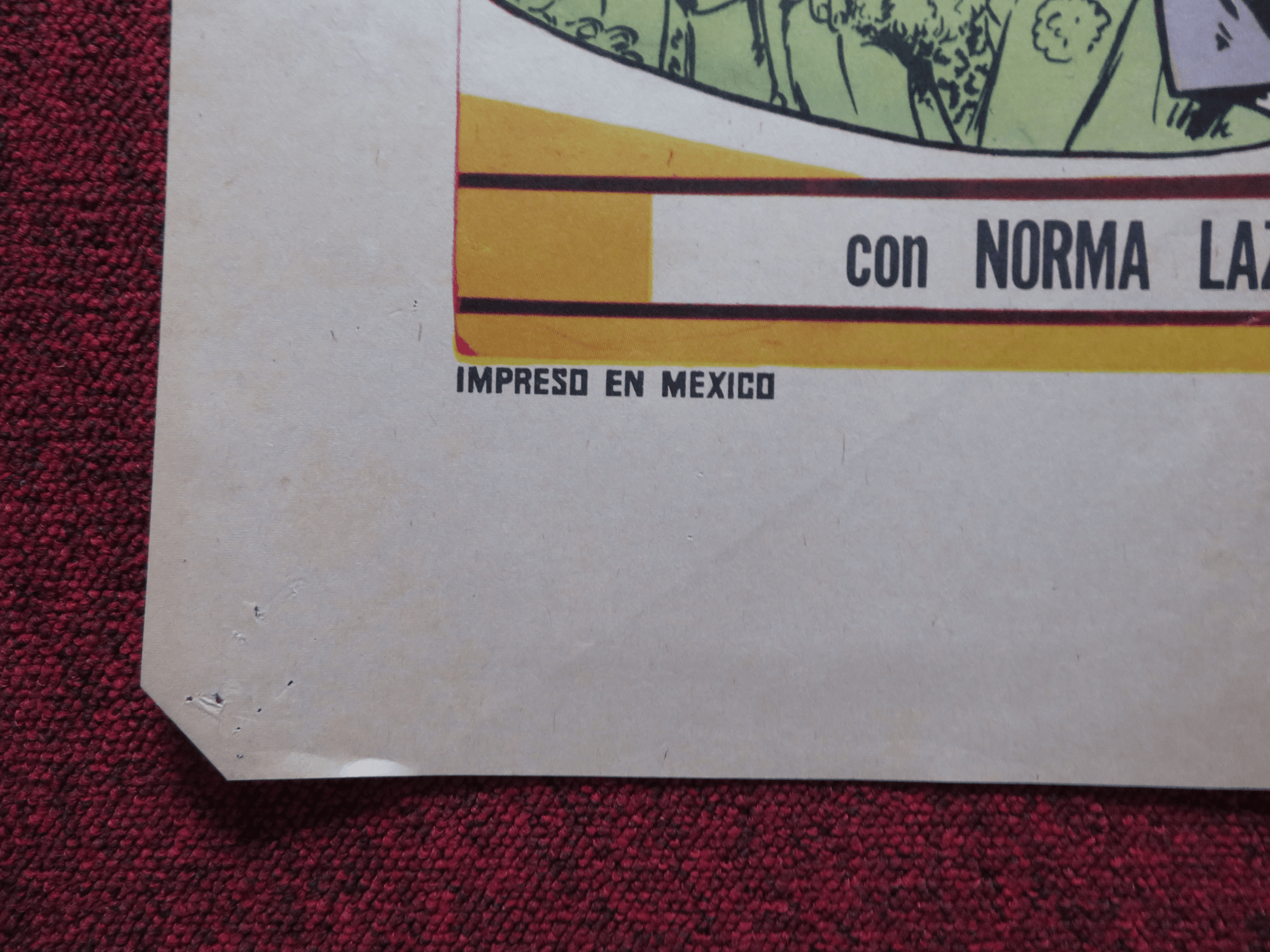 AHI MADRE ! FOLDED MEXICAN POSTER ENRIQUE CUENCA EDUARDO MANZANO 1970 - Rendezvous Cinema