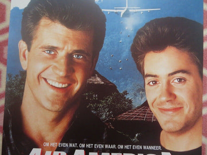 AIR AMERICA BELGIUM (23"x 15") POSTER MEL GIBSON ROBERT DOWNEY, JR. 1990 - Rendezvous Cinema