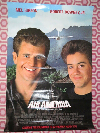 AIR AMERICA US ONE SHEET POSTER MEL GIBSON ROBERT DOWNEY, JR. 1990 - Rendezvous Cinema