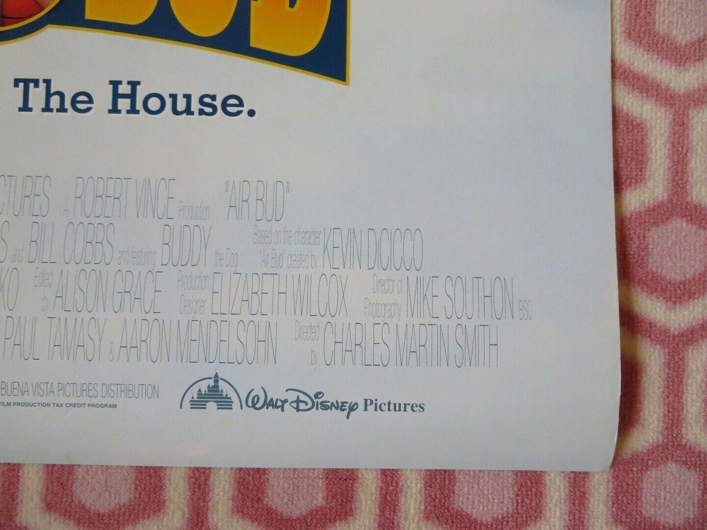 AIR BUD US ONE SHEET ROLLED POSTER DISNEY 1997 - Rendezvous Cinema