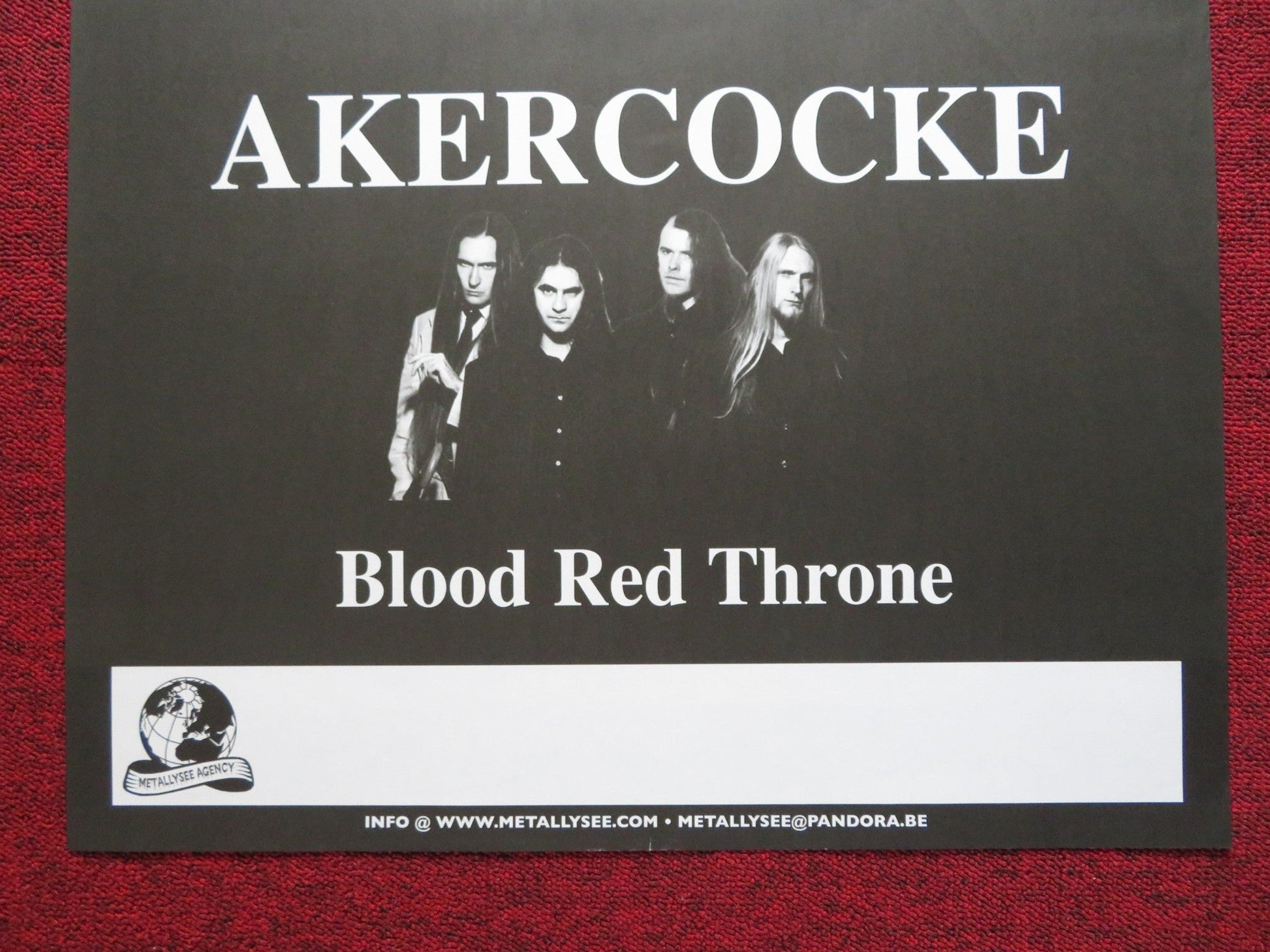 AKERCOCKE BAND POSTER BELGIUM MUSIC POSTER 2000S - Rendezvous Cinema