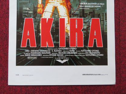 AKIRA ITALIAN LOCANDINA POSTER MITSUO IWATA NOZOMU SASAKI 1988 - Rendezvous Cinema