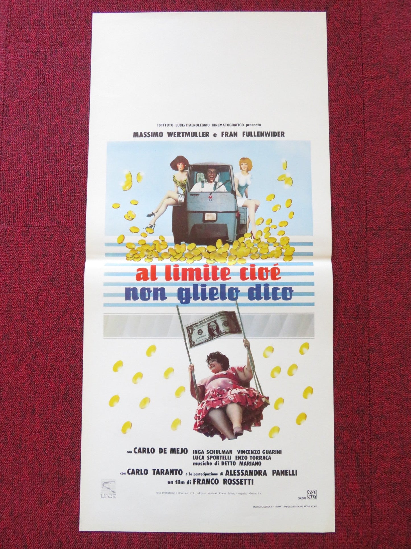 AL LIMITE CIOE NON GLIELO DICO ITALIAN LOCANDINA POSTER MASSIMO WERTMULLER 1985 - Rendezvous Cinema