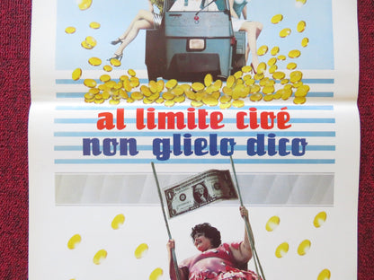 AL LIMITE CIOE NON GLIELO DICO ITALIAN LOCANDINA POSTER MASSIMO WERTMULLER 1985 - Rendezvous Cinema