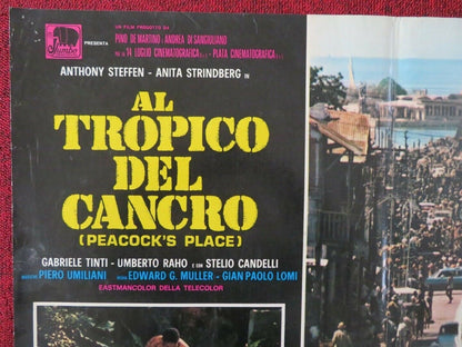 AL TROPICO DEL CANCRO / PEACOCK'S PLACE - B ITALIAN FOTOBUSTA POSTER 1972 - Rendezvous Cinema