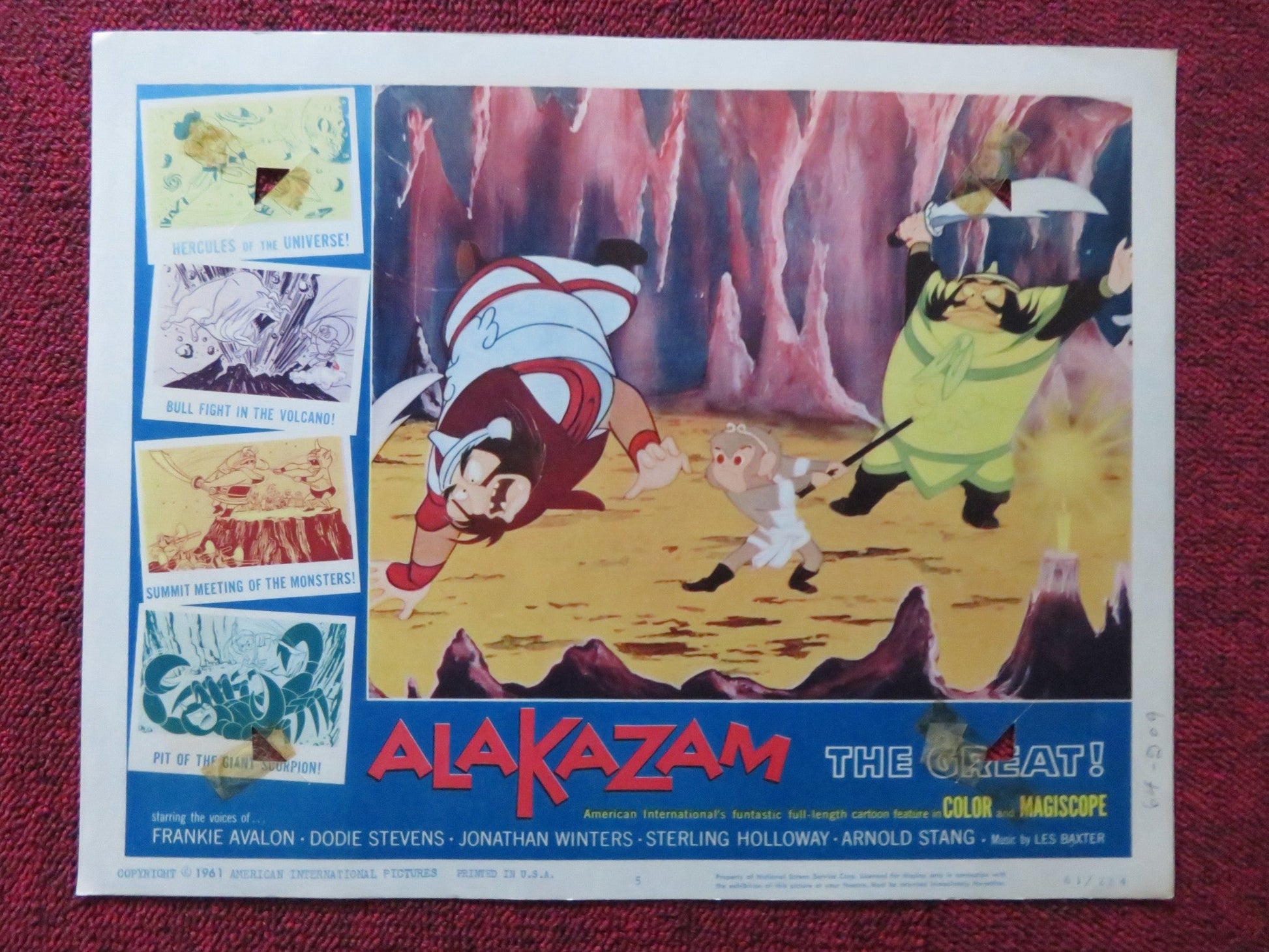 ALAKAZAM THE GREAT US LOBBY CARD SET FRANKIE AVALO DODIE STEVENS 1961 - Rendezvous Cinema