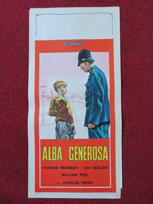 ALBA GENEROSA / The Magnet ITALIAN LOCANDINA (27.5"x13") POSTER 1950 - Rendezvous Cinema