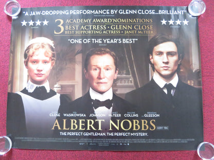 ALBERT NOBBS UK QUAD ROLLED POSTER GLENN CLOSE MIA WASIKOWSKA 2011 - Rendezvous Cinema