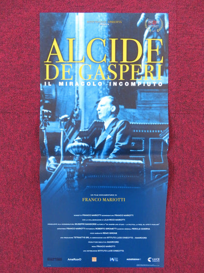 ALCIDE DE GASPERI: IL MIRACOLO INCOMPIUTO ITALIAN LOCANDINA POSTER GIRONE 2016 - Rendezvous Cinema