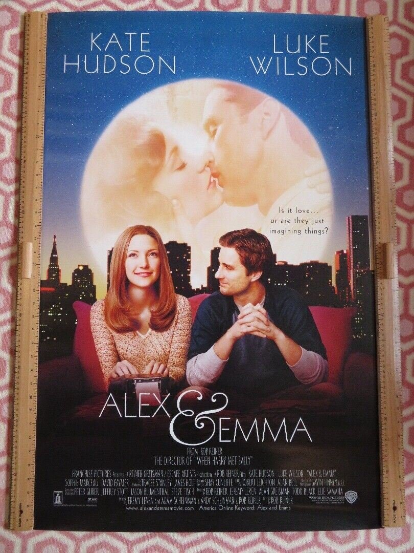 ALEX & EMMA US ROLLED POSTER KATE HUDSON LUKE WILSON 2003 - Rendezvous Cinema