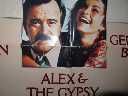 ALEX & THE GYPSY STYLE A US ONE SHEET POSTER JACK LEMMON 1976 - Rendezvous Cinema