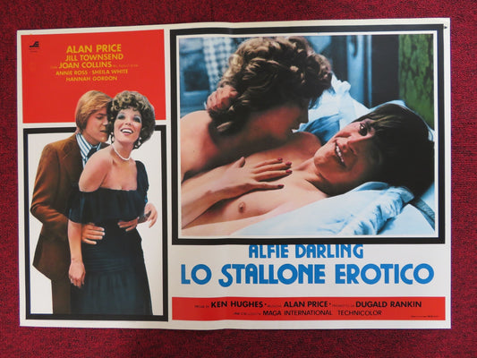 ALFIE DARLING - A ITALIAN FOTOBUSTA POSTER ALAN PRICE JOAN COLLINS 1975 - Rendezvous Cinema