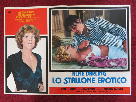 ALFIE DARLING - B ITALIAN FOTOBUSTA POSTER ALAN PRICE JOAN COLLINS 1975 - Rendezvous Cinema