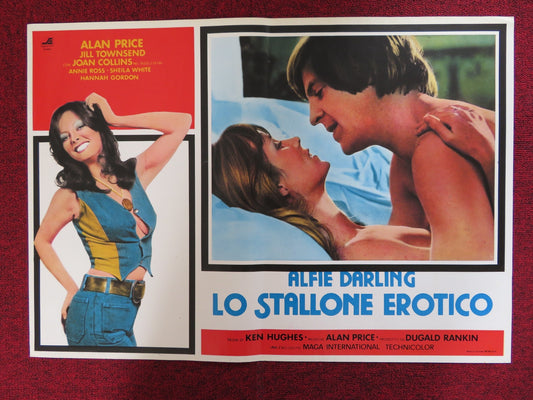 ALFIE DARLING - C ITALIAN FOTOBUSTA POSTER ALAN PRICE JOAN COLLINS 1975 - Rendezvous Cinema