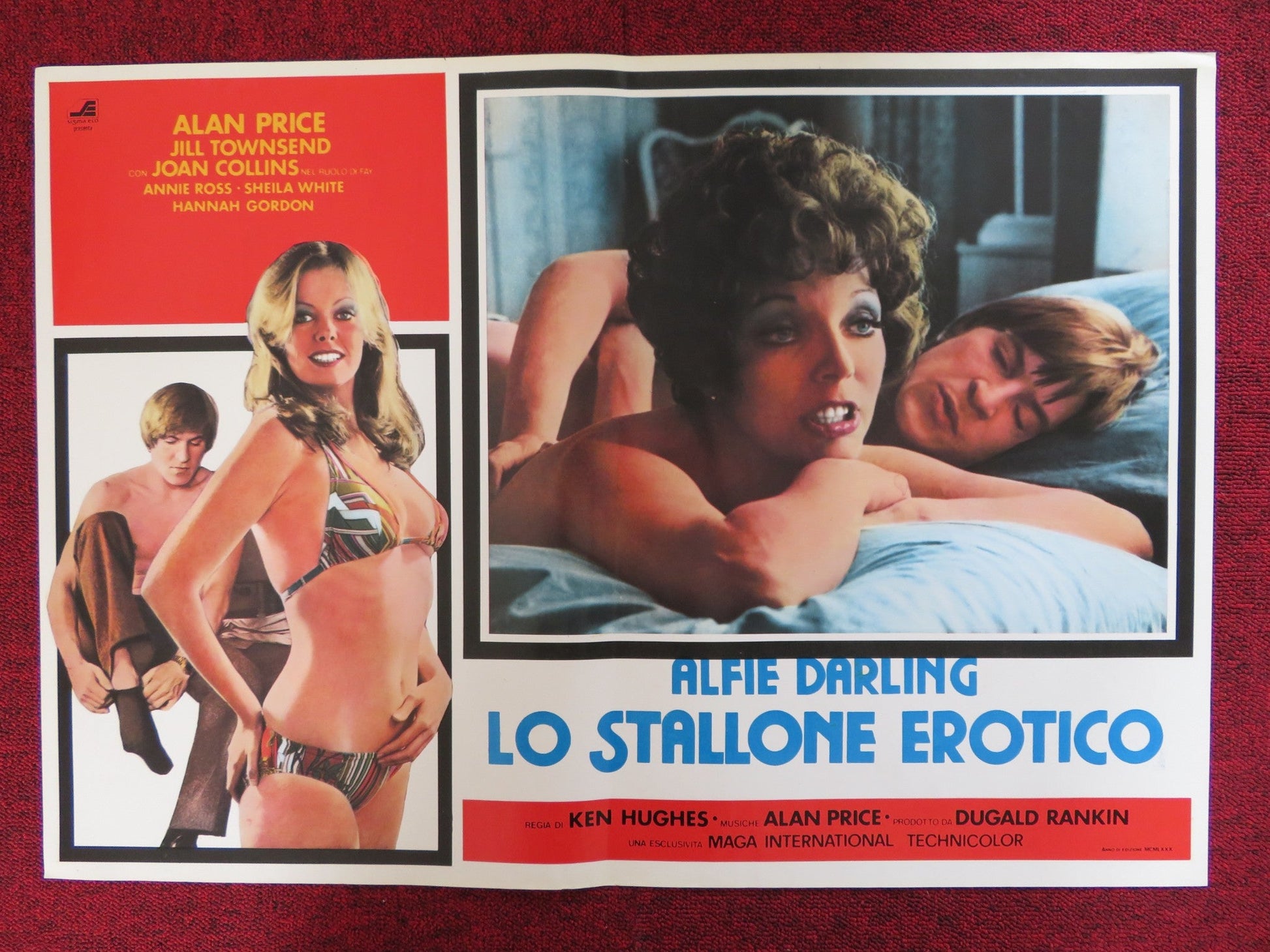 ALFIE DARLING - D ITALIAN FOTOBUSTA POSTER ALAN PRICE JOAN COLLINS 1975 - Rendezvous Cinema