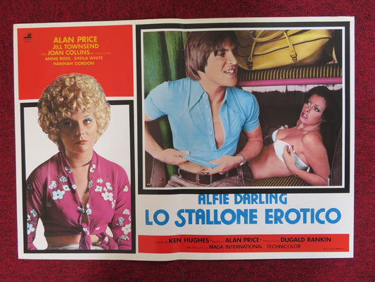 ALFIE DARLING - E ITALIAN FOTOBUSTA POSTER ALAN PRICE JOAN COLLINS 1975 - Rendezvous Cinema