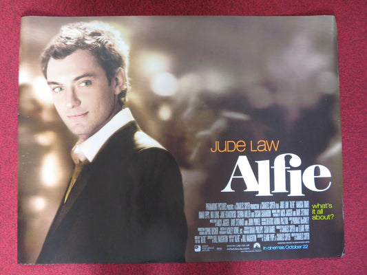 ALFIE UK QUAD (30"x 40") ROLLED POSTER JUDE LAW RENEE TAYLOR 2004 - Rendezvous Cinema