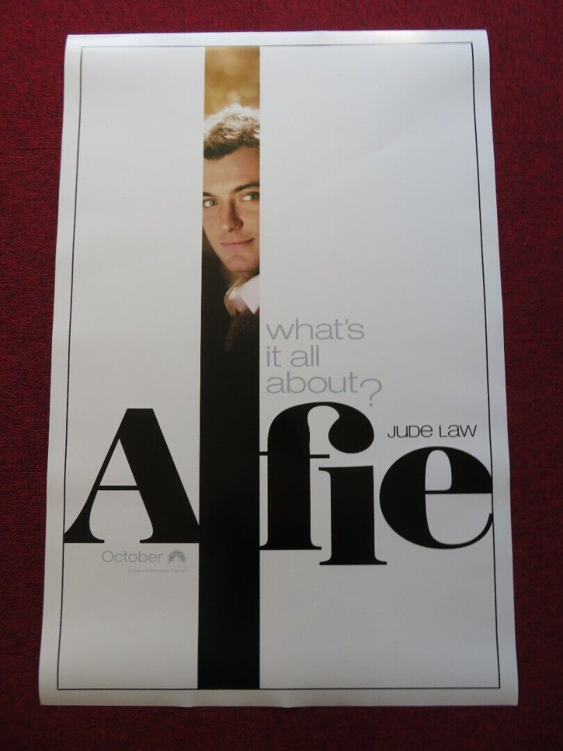 ALFIE US ONE SHEET ROLLED POSTER JUDE LAW 2004 - Rendezvous Cinema