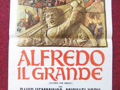 ALFRED THE GREAT ITALIAN LOCANDINA POSTER DAVID HEMMINGS MICHAEL YORK 1969 - Rendezvous Cinema