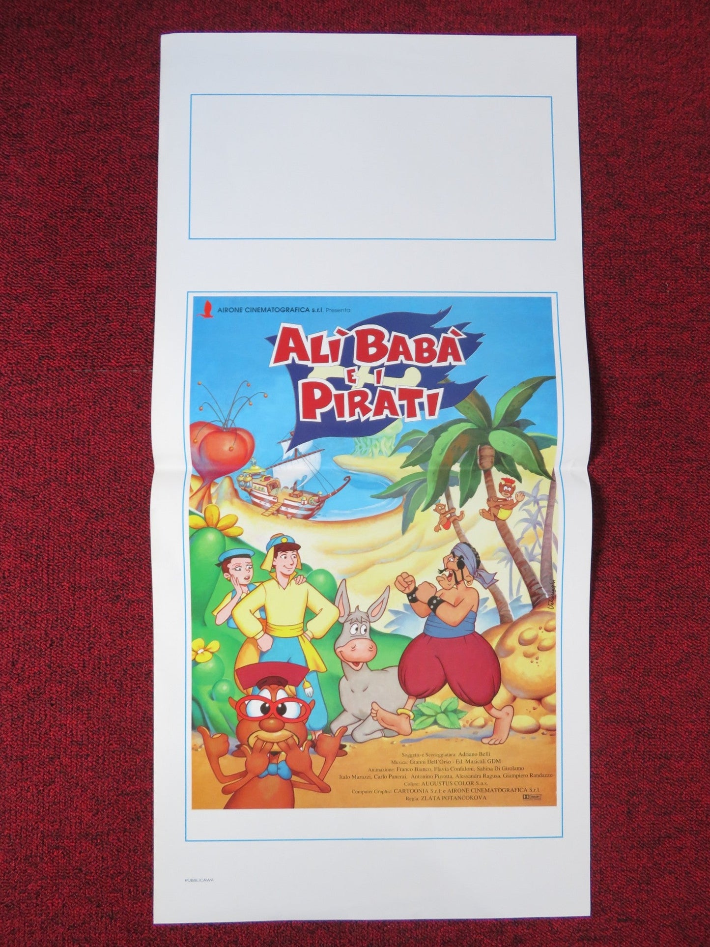 ALI BABA AND THE PIRATES ITALIAN LOCANDINA POSTER ROBERT BOCKSTAEL 1997 - Rendezvous Cinema