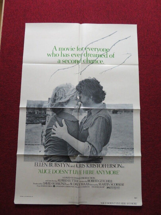 ALICE DOESN'T LIVE HERE ANYMORE FOLDED US ONE SHEET POSTER MARTIN SCORSESE 1974 - Rendezvous Cinema