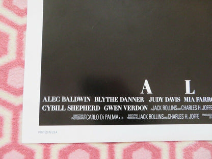 ALICE US ONE SHEET POSTER MARTIN BALSAM ALEC BALDWIN JUDY DAVIS 1990 - Rendezvous Cinema