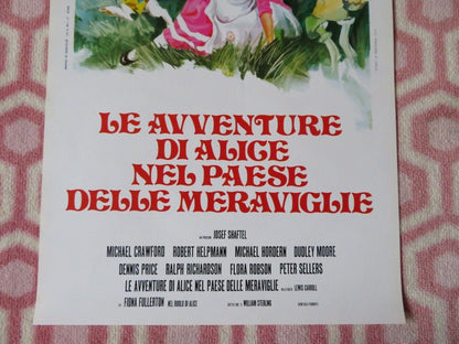 ALICE'S ADVENTURES IN WONDERLAND ITALIAN LOCANDINA (27.5"x13") POSTER 1972 - Rendezvous Cinema