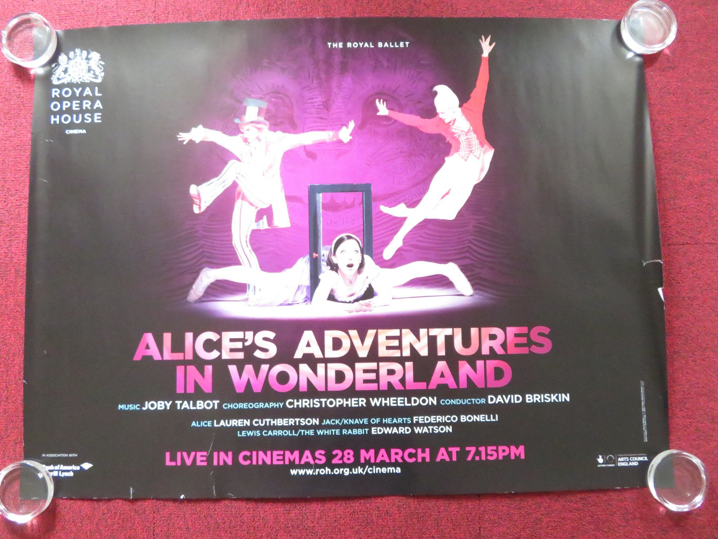 ALICE'S ADVENTURES IN WONDERLAND UK QUAD (30"x 40") ROLLED POSTER R. LAUREN 2011 - Rendezvous Cinema