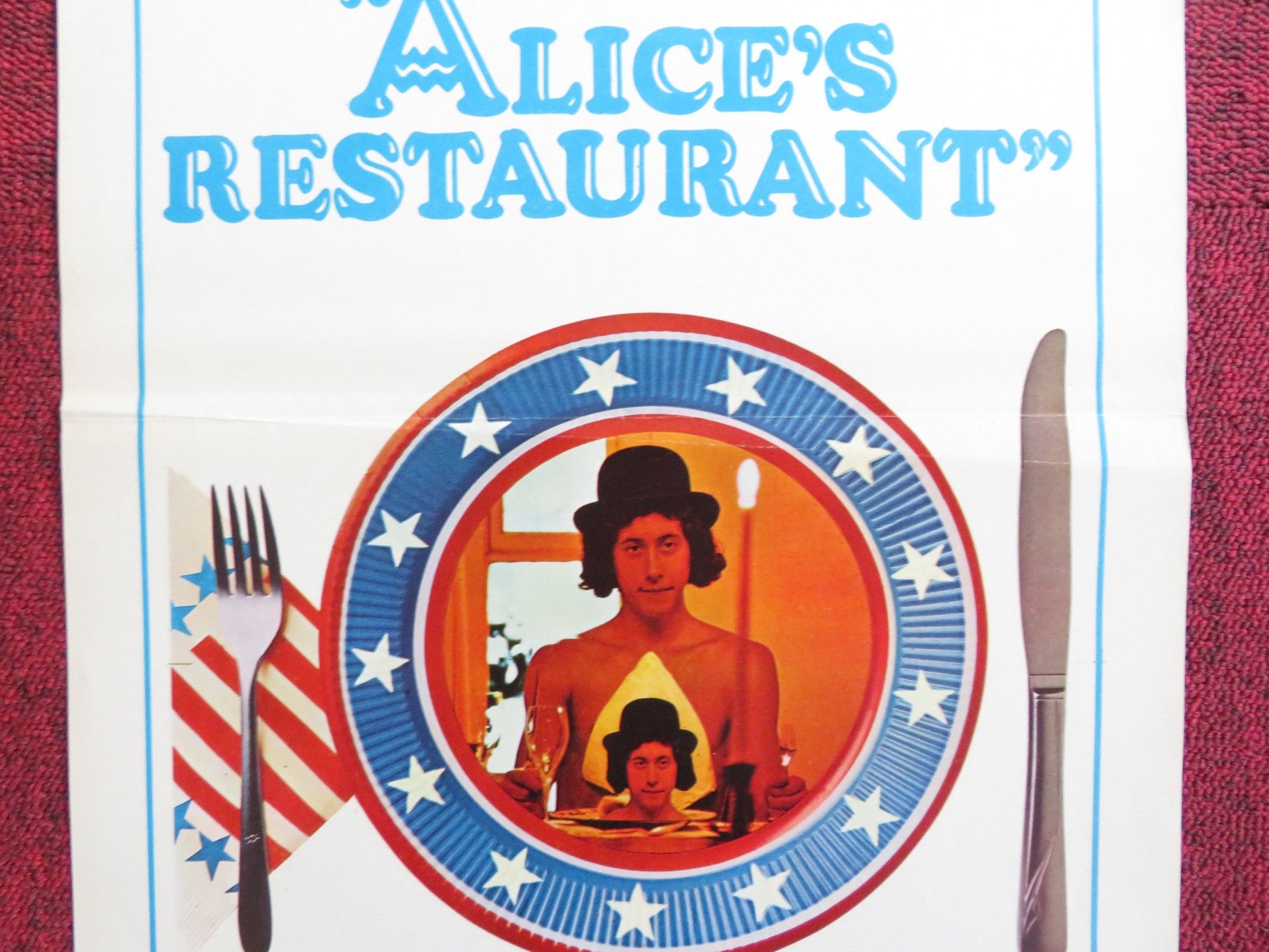 ALICE'S RESTAURANT ITALIAN LOCANDINA POSTER ARLO GUTHRIE PAT QUINN 1970 - Rendezvous Cinema