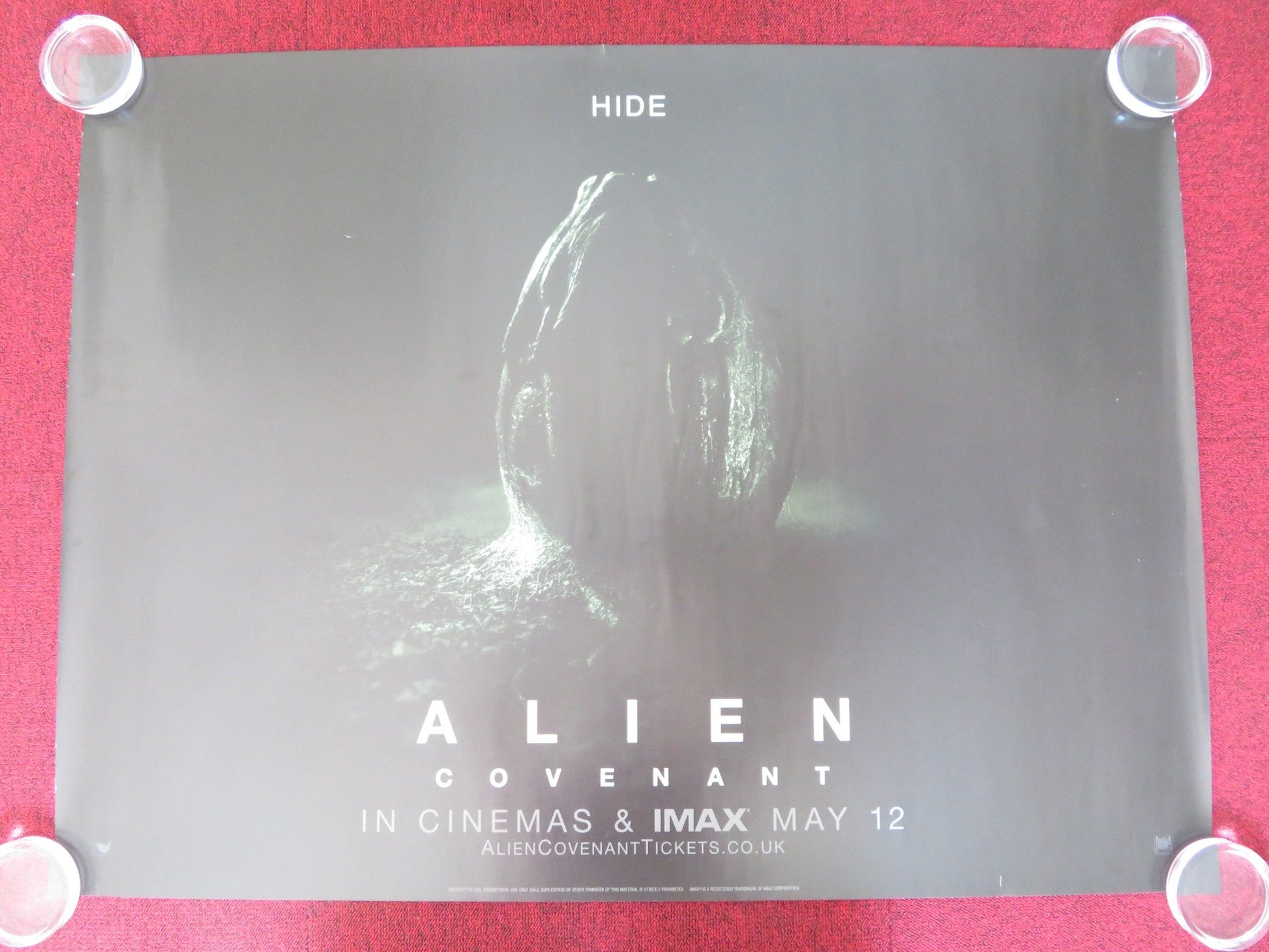 ALIEN: COVENANT UK QUAD (30"x 40") ROLLED POSTER MICHAEL FASSBENDER 2017 - Rendezvous Cinema