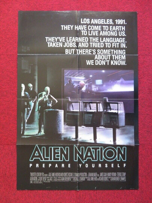 ALIEN NATION FOLDED US ONE SHEET POSTER JAMES CAAN TERENCE STAMP 1988 - Rendezvous Cinema