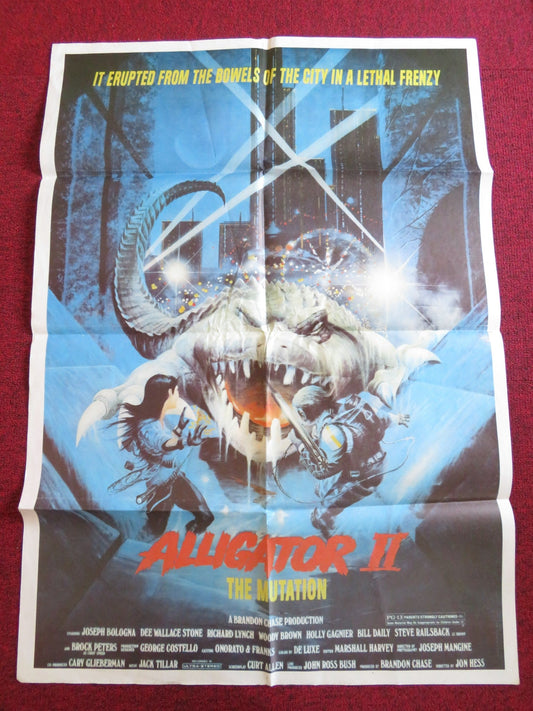 ALIGATOR II: THE MUTATION POSTER FOLDED JOSEPH BOLOGNA DEE WALLACE 1991 - Rendezvous Cinema