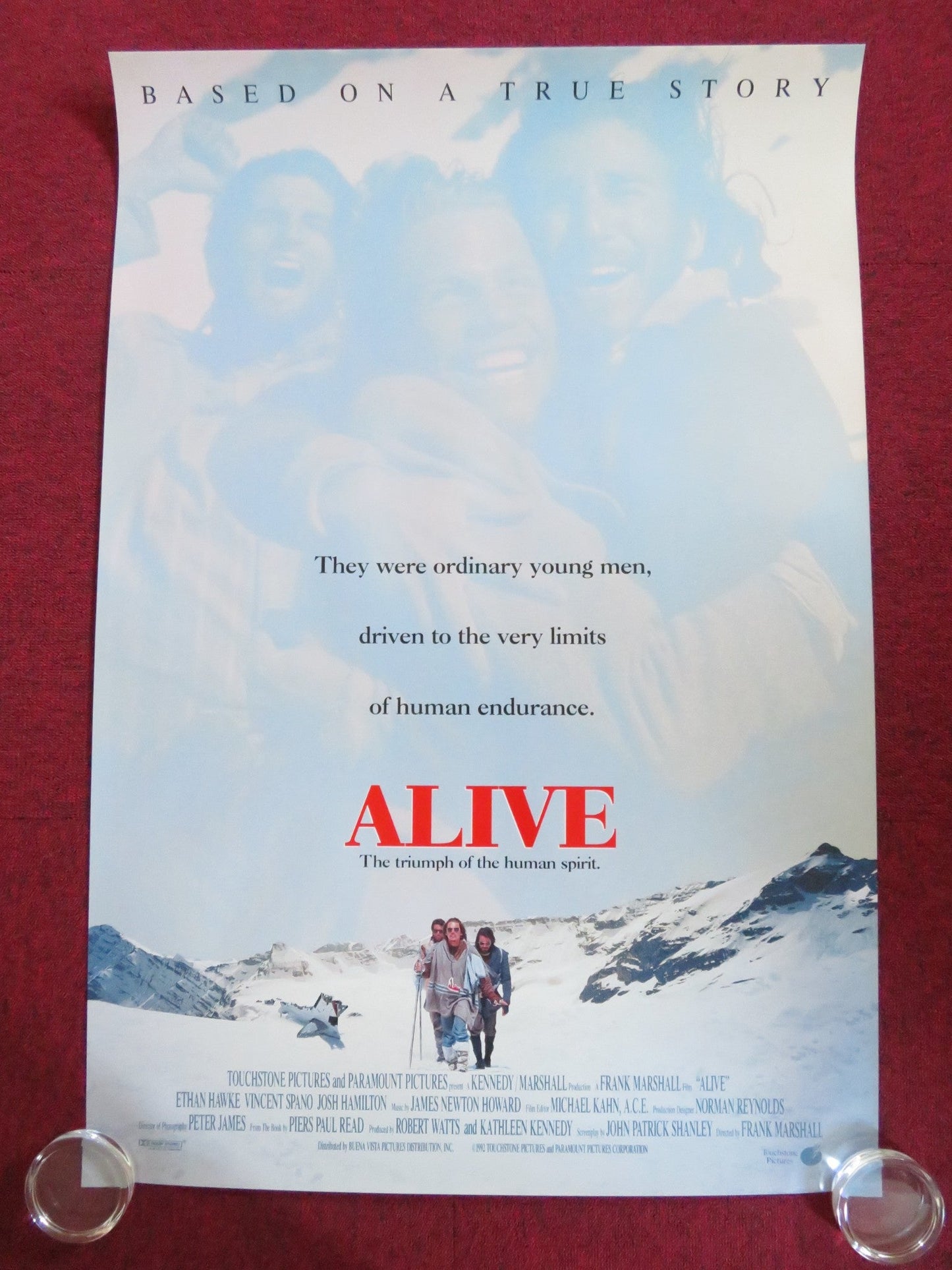 ALIVE US ONE SHEET ROLLED POSTER ETHAN HAWKE VINCENT SPANO 1993 - Rendezvous Cinema