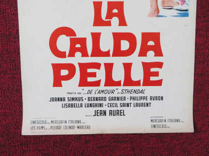 ALL ABOUT LOVING ITALIAN LOCANDINA POSTER JEAN SOREL MICHEL PICCOLI 1964 - Rendezvous Cinema