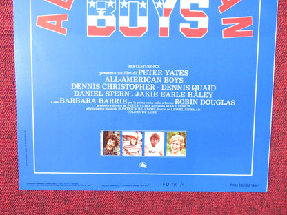 ALL AMERICAN BOYS ITALIAN LOCANDINA POSTER DENNIS QUAID DENNIS CHRISTOPHER 1980 - Rendezvous Cinema