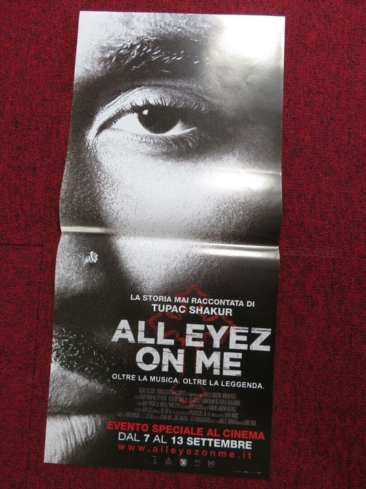 ALL EYEZ ON ME ITALIAN LOCANDINA (26.5"x12.5") POSTER TUPAC SHAKUR 2017 - Rendezvous Cinema