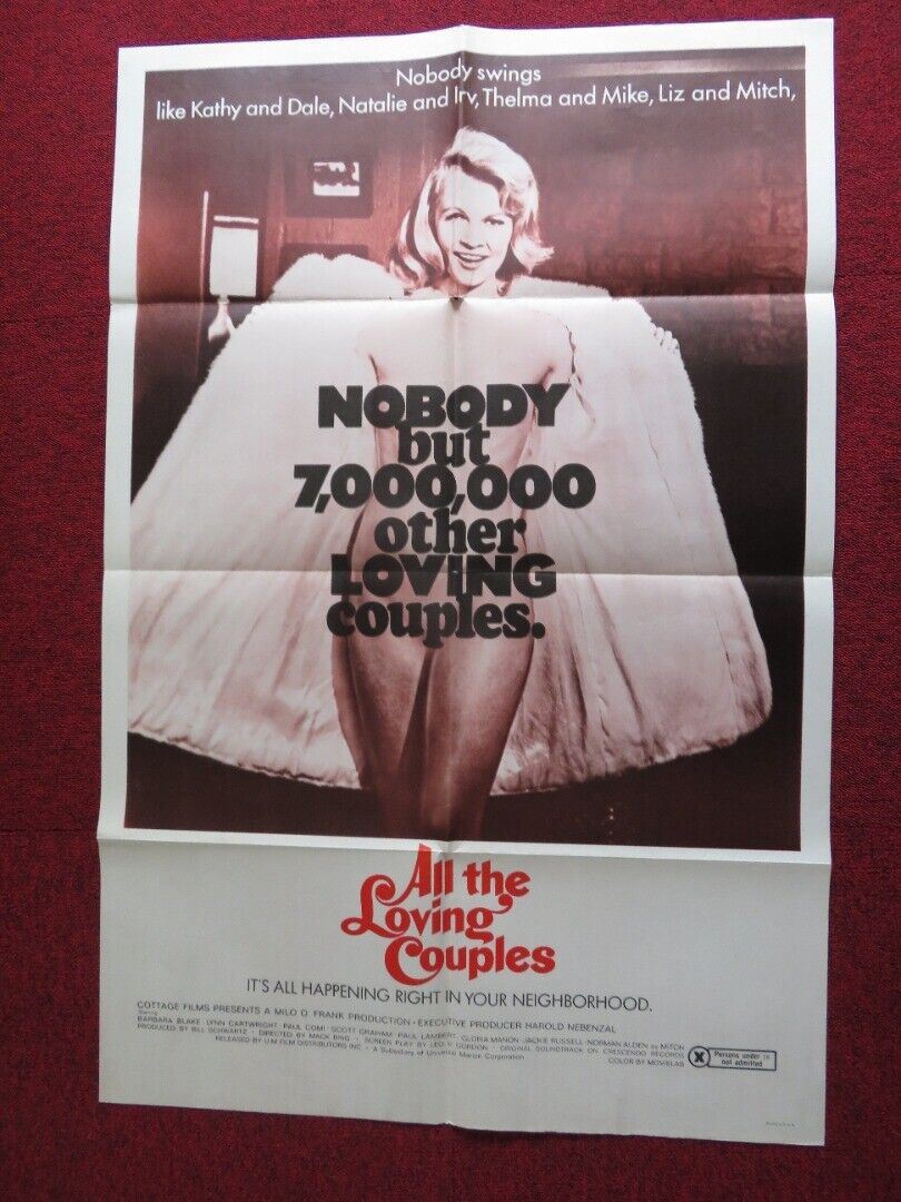 ALL THE LOVING COUPLES US ONE SHEET POSTER NORMAN ALDEN GLORIA MANON 1969