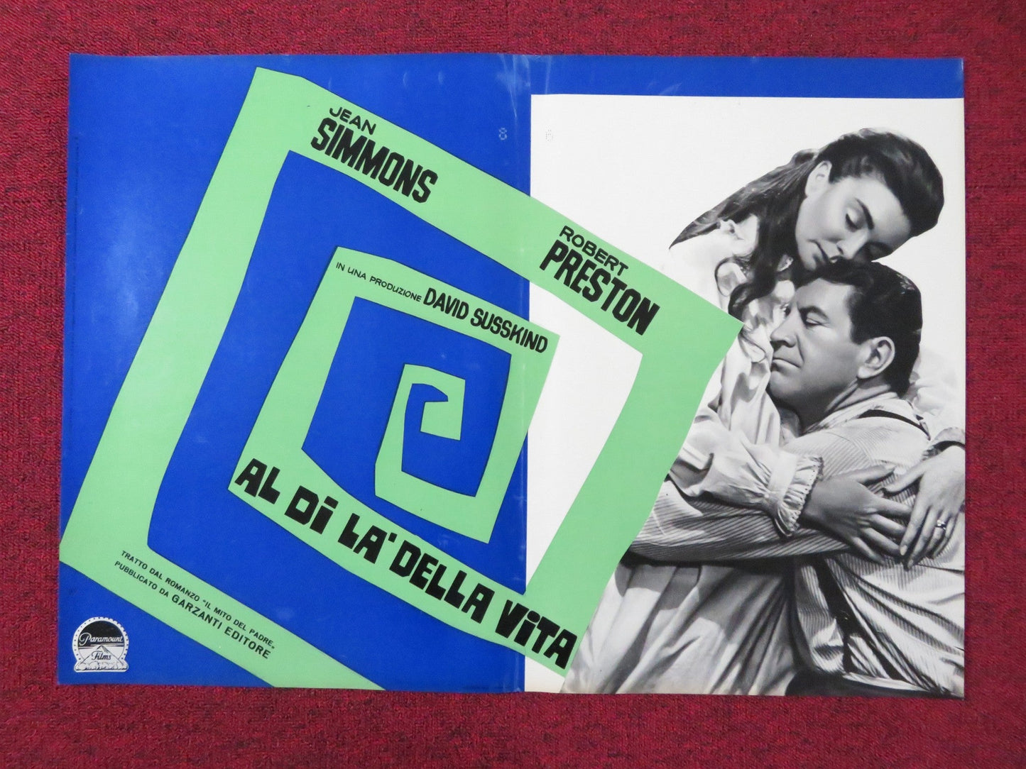 ALL THE WAY HOME - D ITALIAN FOTOBUSTA POSTER JEAN SIMMONS ROBERT PRESTON 1963 - Rendezvous Cinema