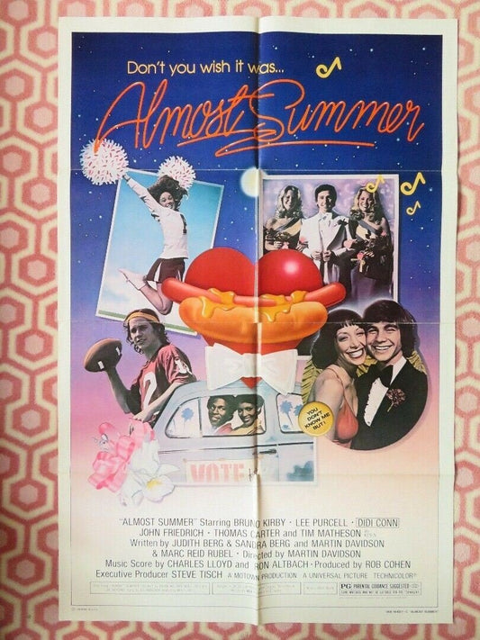 ALMOST SUMMER US ONE SHEET POSTER BRUNO KIRBY LEE PURCELL 1978