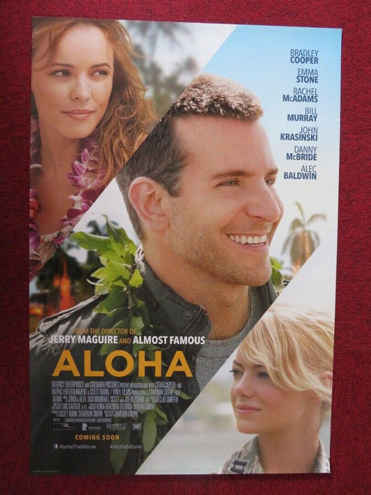 ALOHA- CAMPAIGN-B  US ONE SHEET ROLLED POSTER BRADLEY COOPER EMMA STONE 2015