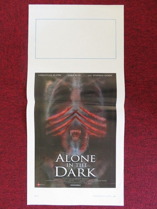 ALONE IN THE DARK ITALIAN LOCANDINA (27.5"x13") POSTER CHRISTIAN SLATER 2005