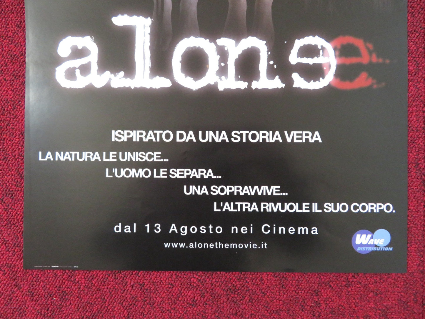 ALONE ITALIAN LOCANDINA POSTER MARSHA WATTANAPANICH VITTAYA WASUKRAIPAISAN 2007