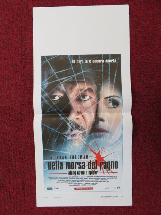 ALONG CAME A SPIDER ITALIAN LOCANDINA (27.5"x13") POSTER MORGAN FREEMAN 2001