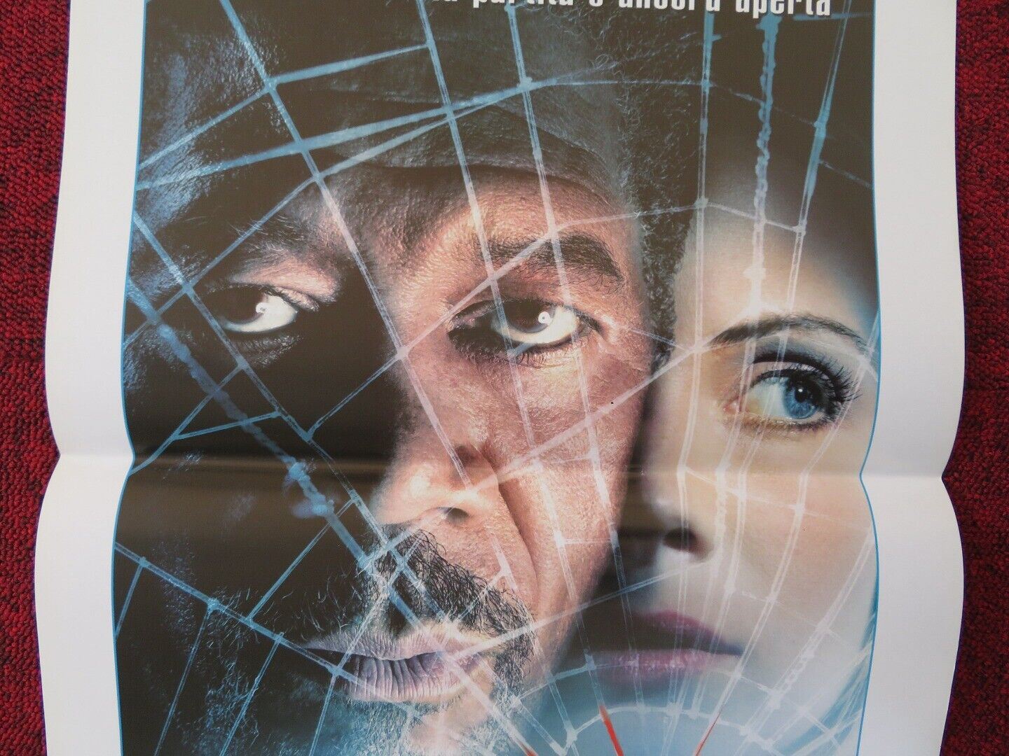 ALONG CAME A SPIDER ITALIAN LOCANDINA (27.5"x13") POSTER MORGAN FREEMAN 2001